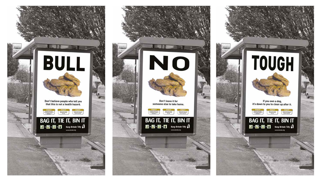 Outdoor advertising for Keep Britain Tidy, Dog Poo