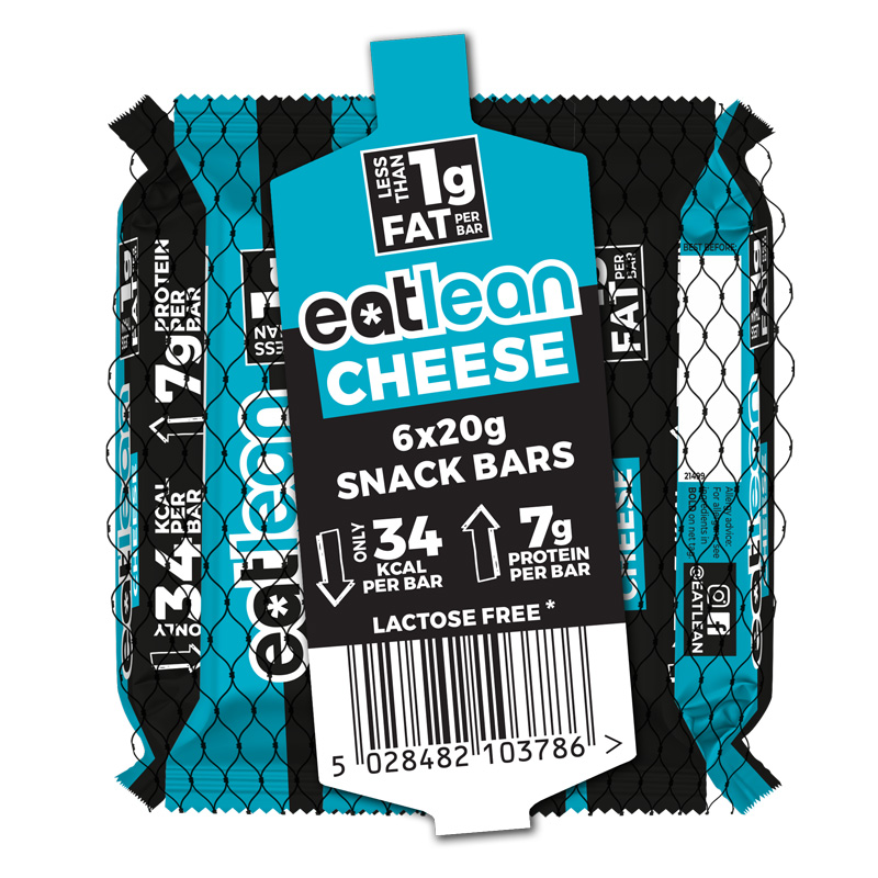 Packaging design for Eatlean Original Cheese snack bag
