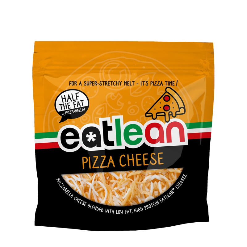 Packaging design for Eatlean Pizza Cheese
