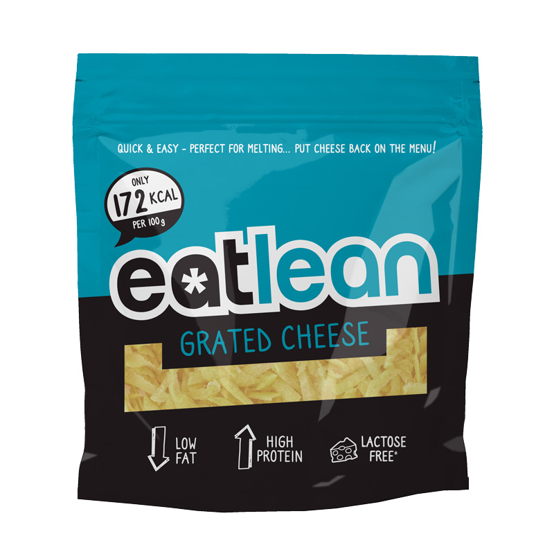 Packaging design for Eatlean Original Grated Cheese