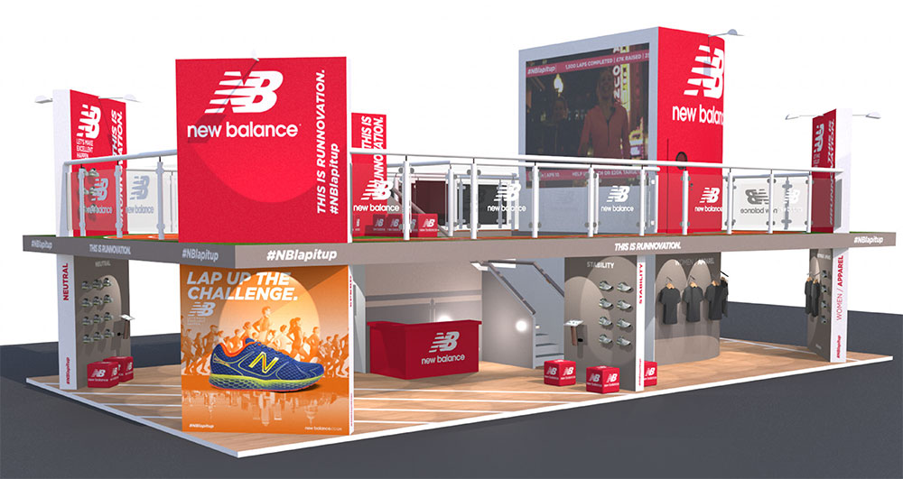 Exhibition stand design for New Balance in London